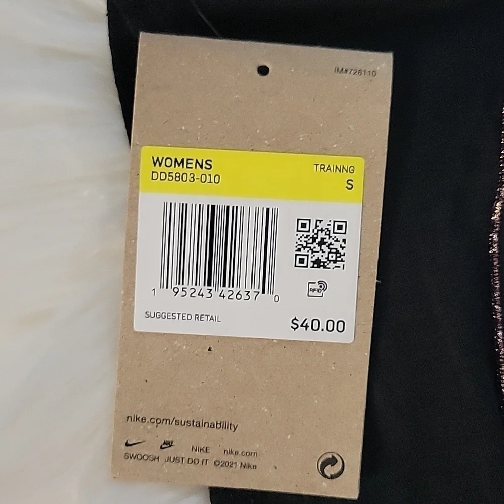 NIKE Yoga Dri-FIT Lurex Tank In Black - Picture 8 of 8